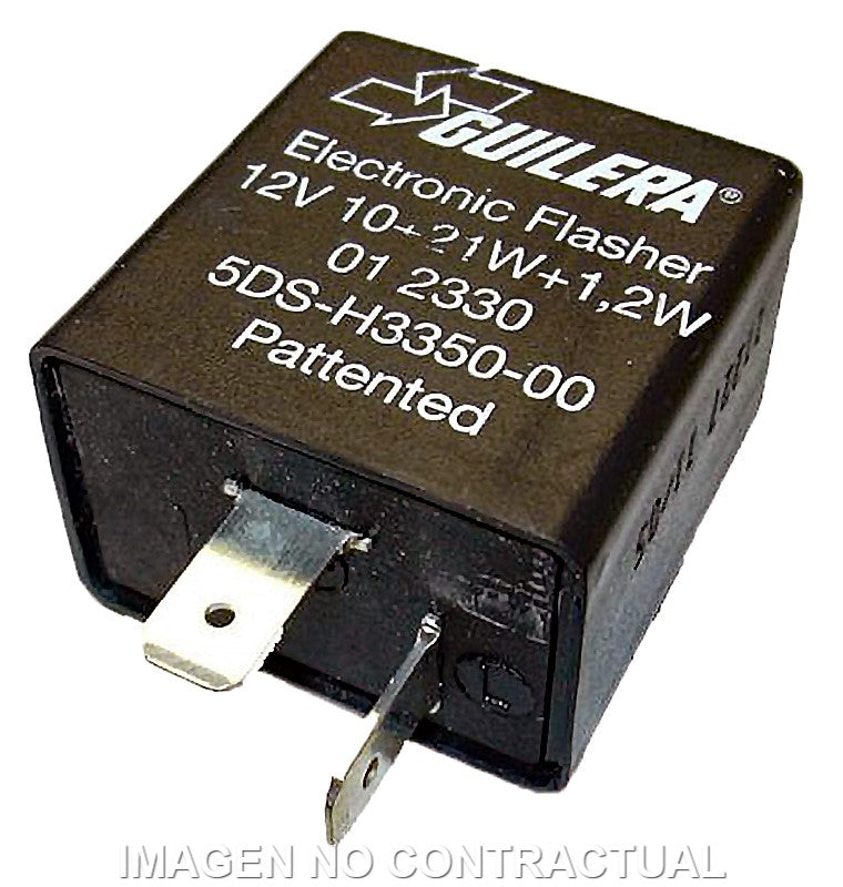 Intermitencia CC 12V 21Wx2+3,4W 2 Terminales con Soporte