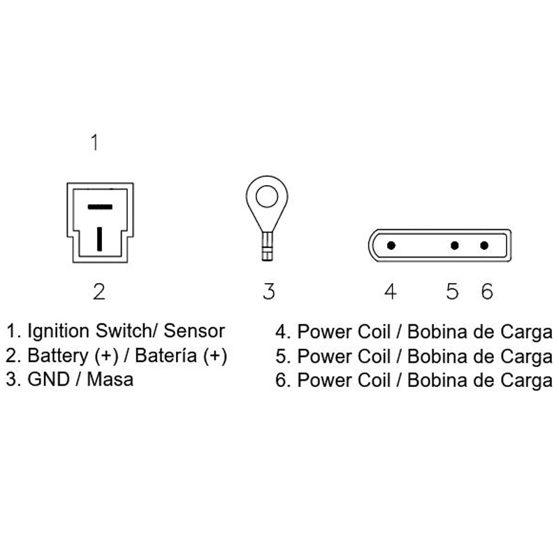 Regulador 12V - Trifase - CC - 6 Cables