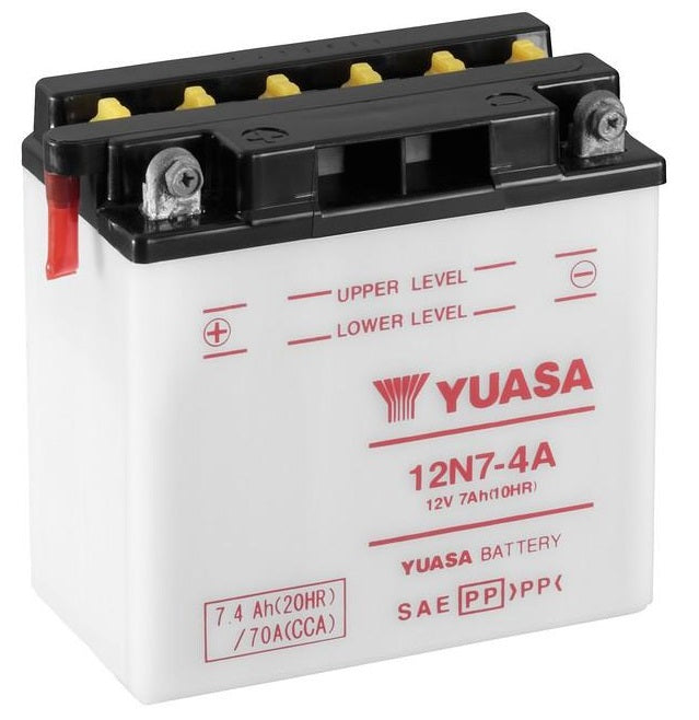 Batería Yuasa 12N7-4A Combipack Convencional