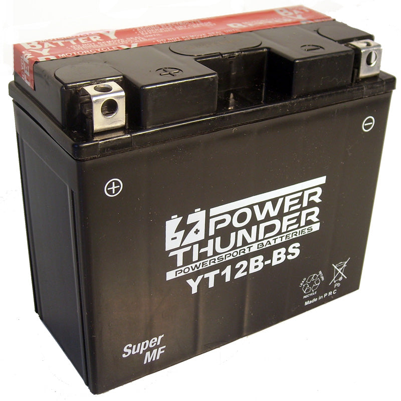 Batería Power Thunder CT12B-BS Sin Mantenimiento