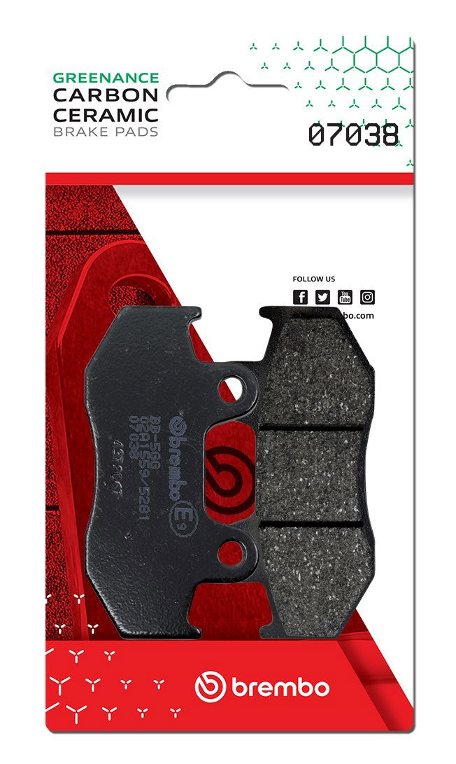 Pastillas de freno Brembo genuinas (7038)
