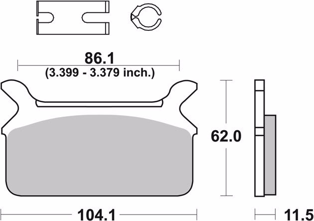 Pastillas de freno Brembo genuinas (07HD0910)