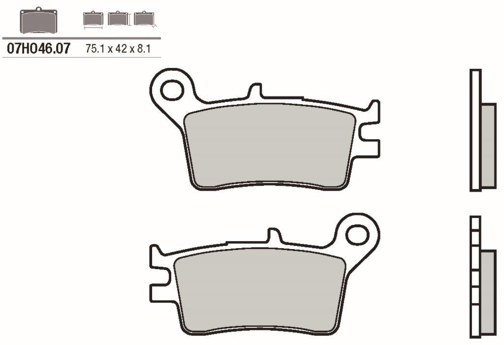Pastillas de freno Brembo genuinas (07HO4607)