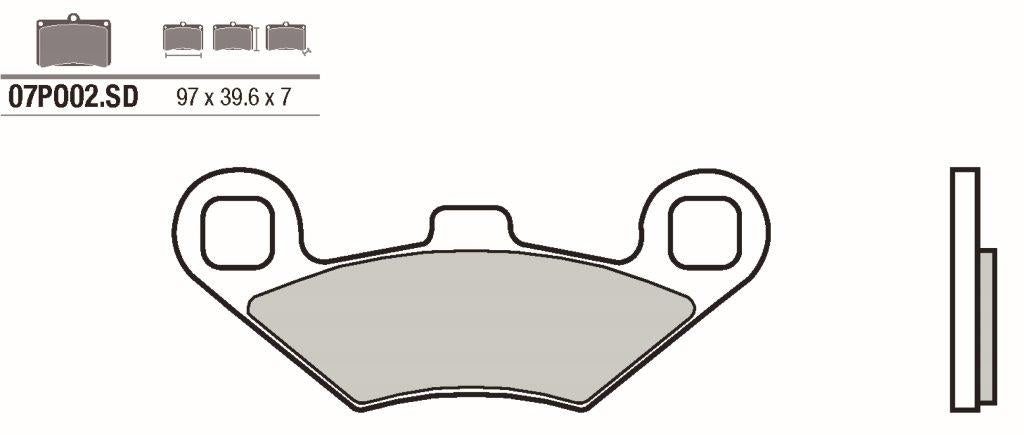 Pastillas freno Brembo sinterizadas (07PO02SD)