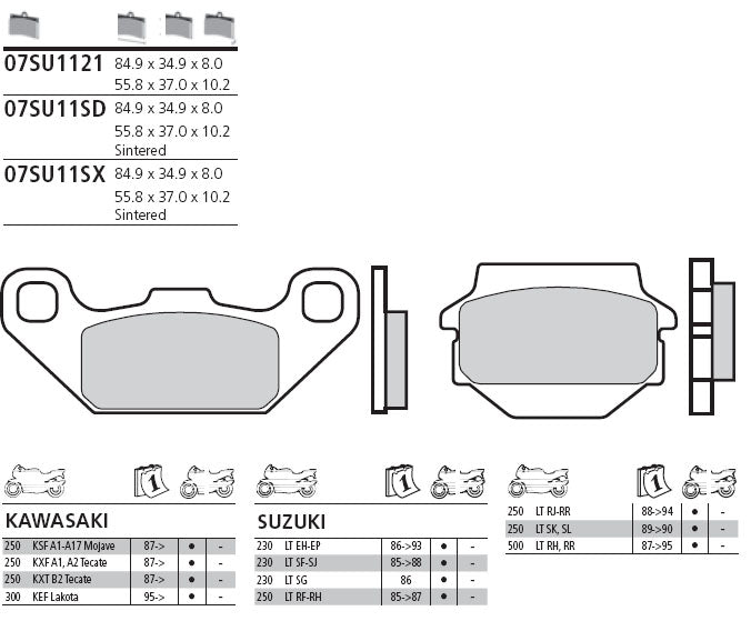 Pastillas de freno Brembo genuinas