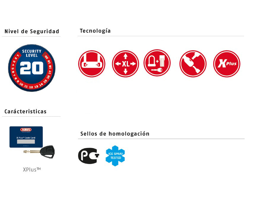 Granit Extreme 59 Arco de Horquilla Abus 59/180HB260