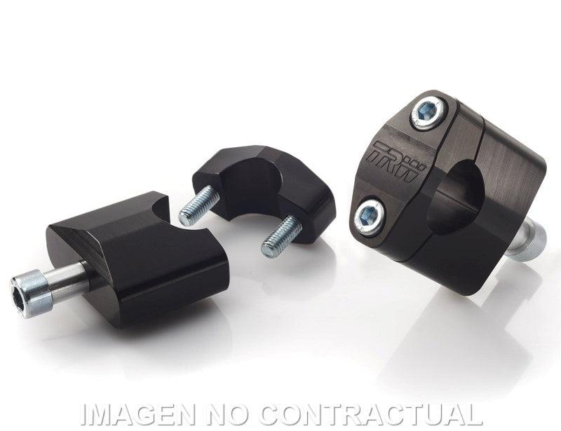 Adaptador Manillar TRW Aluminio Negro Elevación 45 mm