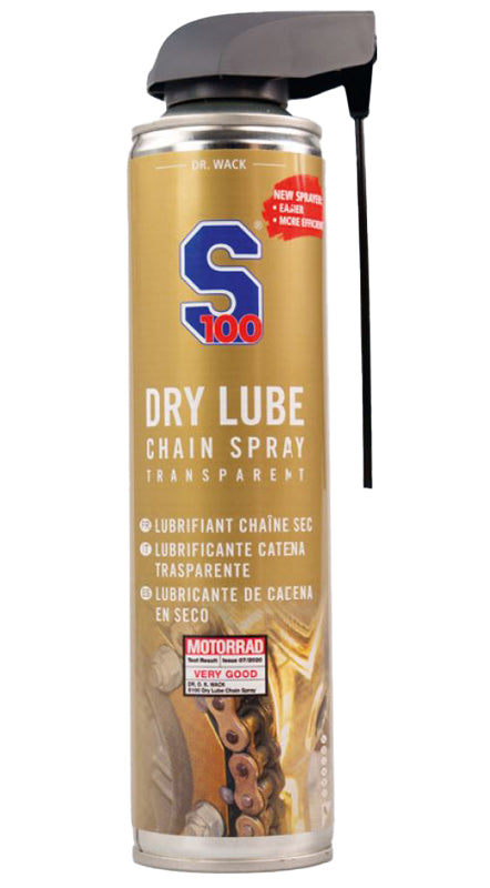 LUBRICANTE CADENA S100 DRY LUBE (400 ML) CON DOBLE DOSIFICADOR
