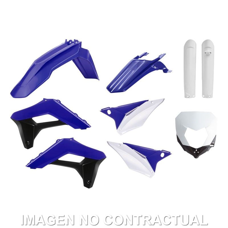 Kit completo de plásticos Polisport para Sherco SE-R/SEF-R(17/23) OEM color azul - blanco (enduro)