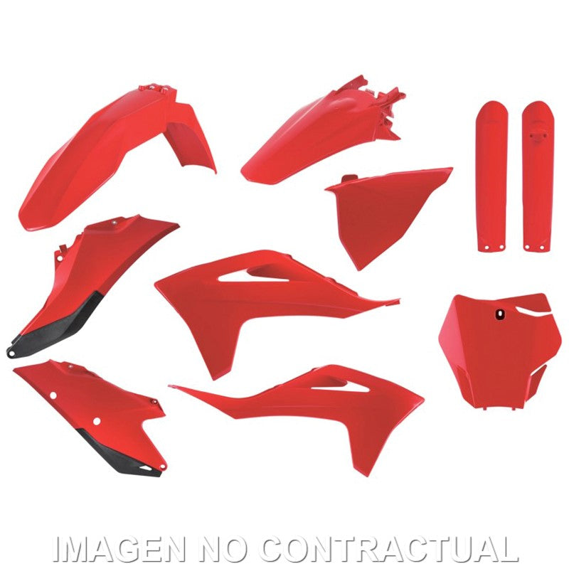 Kit completo de plásticos Polisport para GasGas MC/-F(21/23)/EX/-F(22/23)OEM color rojo (MX)