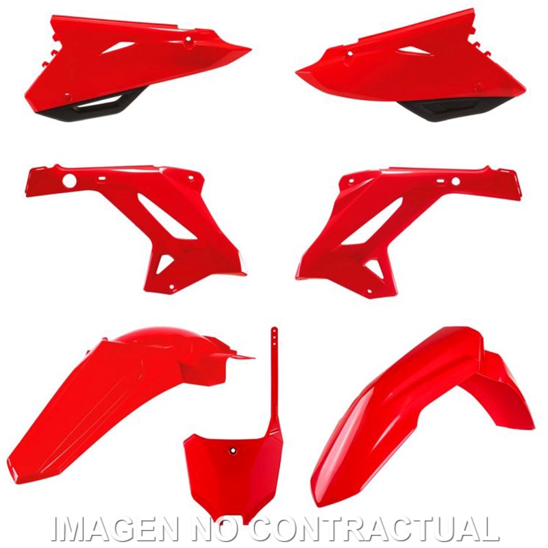 Kit completo de plásticos Polisport de restyling para Honda restyling CR125/250(02/07) CRF(22) style color rojo (MX)