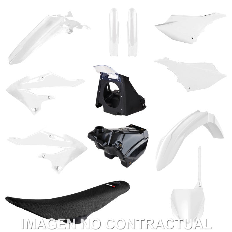 Kit completo de plásticos Polisport de restyling para Yamaha YZ125/250(02/21) 22' style OEM color blanco (MX)