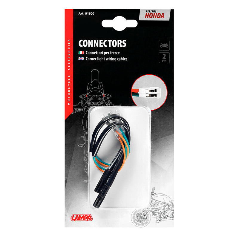 CONECTORES PARA INTERMITENTES LAMPA (2 UDS) COMPATIBLE PARA HONDA