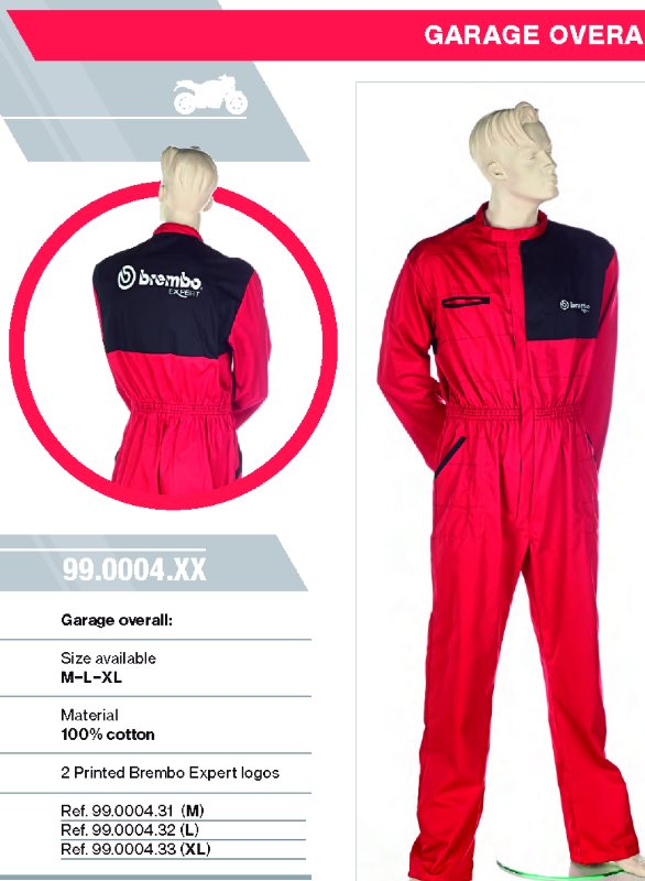 MONO DE TRABAJO BREMBO TALLA L