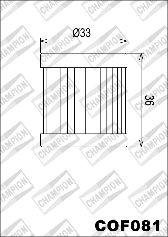 CHAMPION IBERICA (V) Filtro de aceite Champion COF081