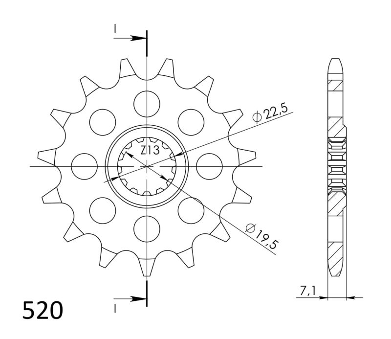 Piñón Supersprox Suzuki 520 x 15