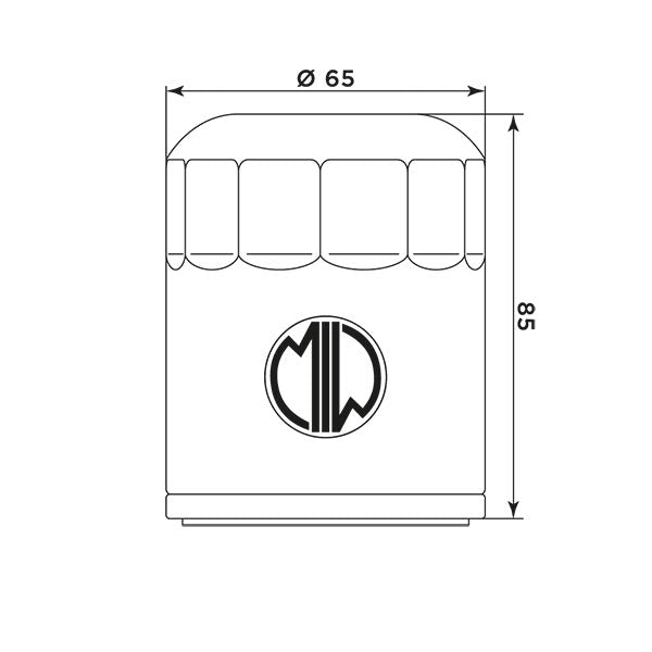 Filtro aceite Meiwa Polaris Sportsman 700/800