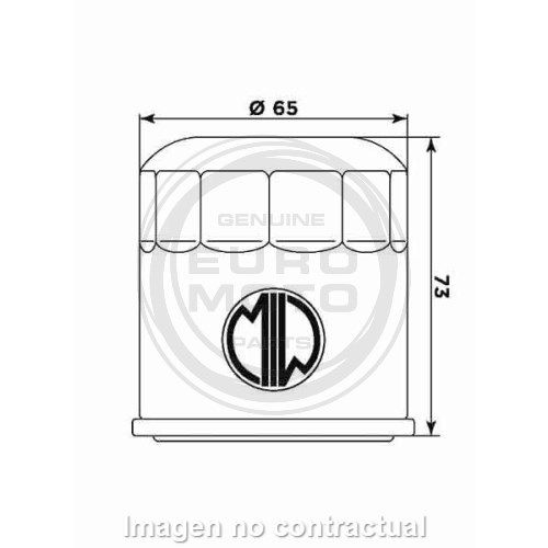 Filtro aceite Meiwa Honda/Kawasaki/Yamaha
