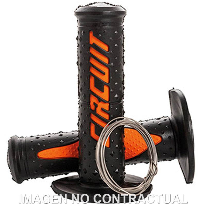 Puños Circuit Elektra negro-naranja