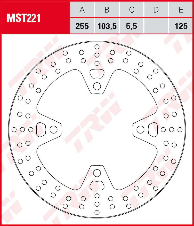 Disco de freno TRW MST 221