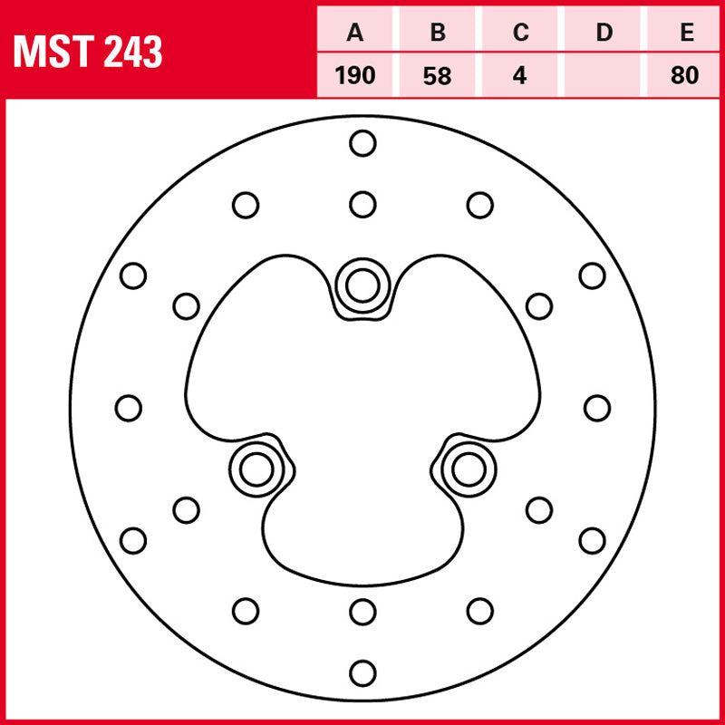 Disco de freno TRW MST 243