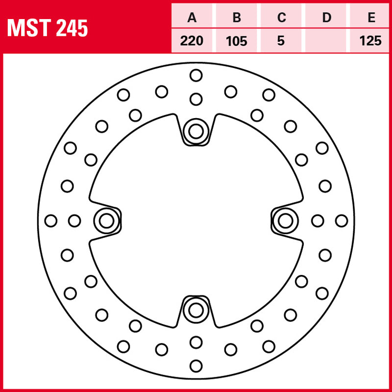 Disco de freno TRW MST 245