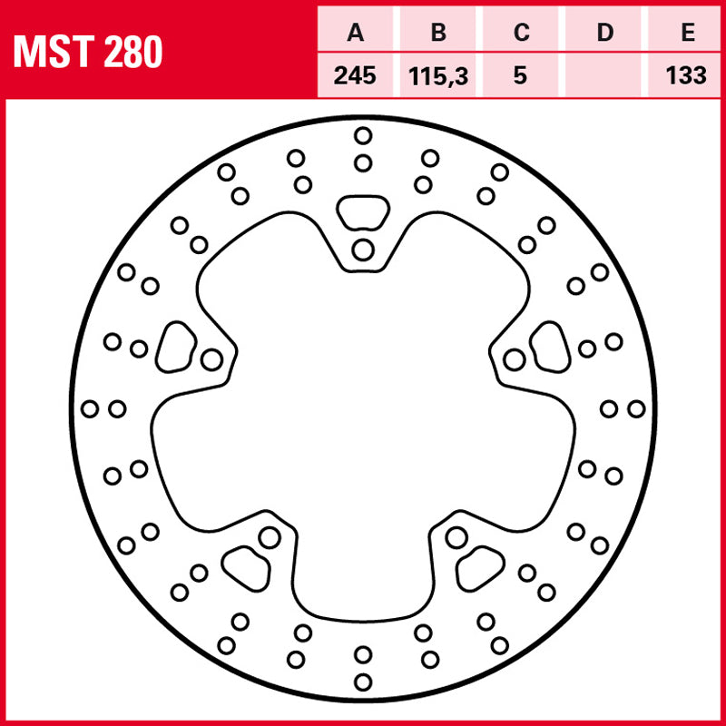 Disco de freno TRW MST 280