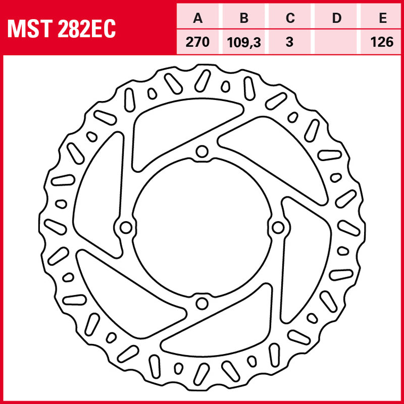 Disco de freno TRW MST 282 EC