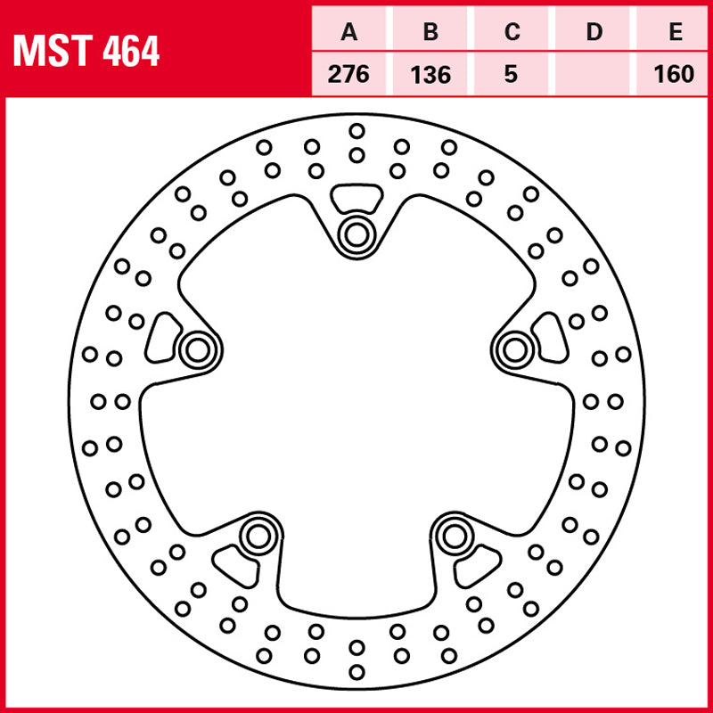 Disco de freno TRW MST 464