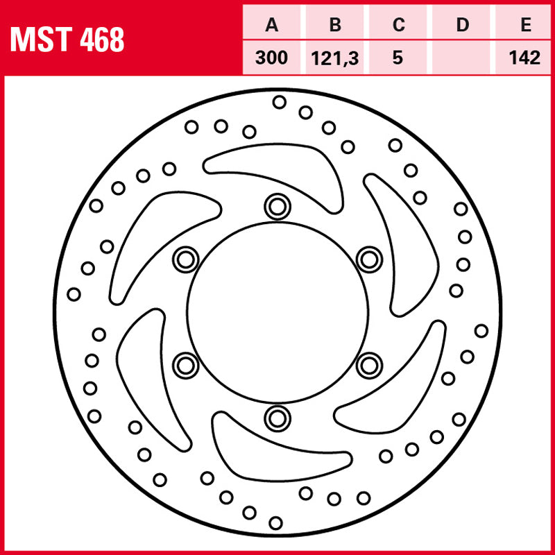 Disco de freno TRW MST 468