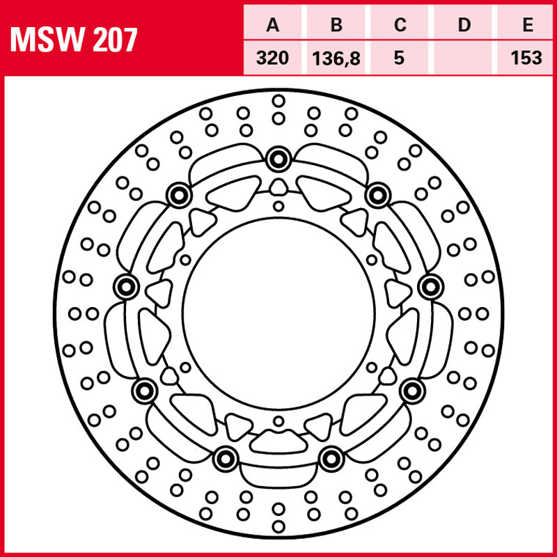 Disco de freno TRW MSW 207