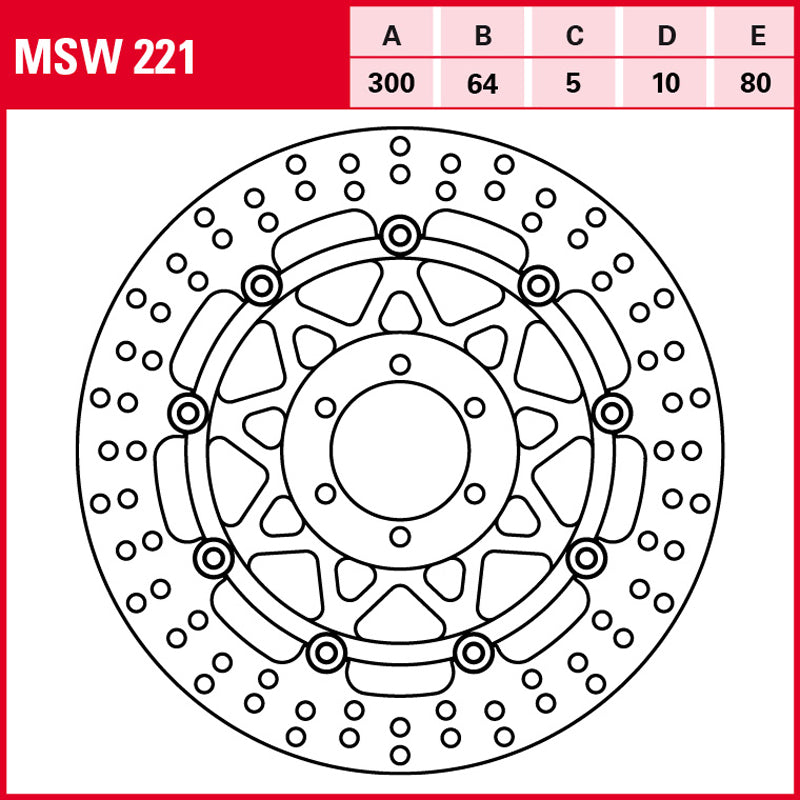 Disco de freno TRW MSW 221