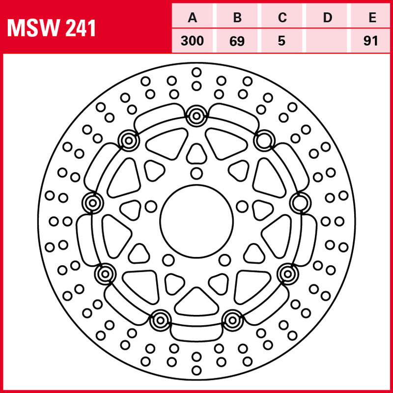 Disco de freno TRW MSW 241
