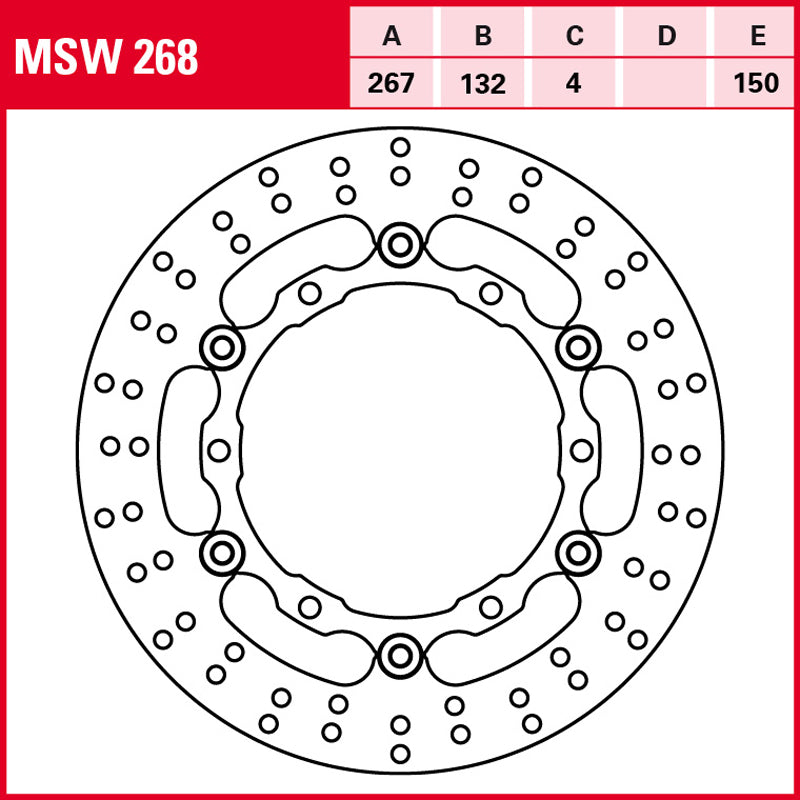 Disco de freno TRW MSW 268