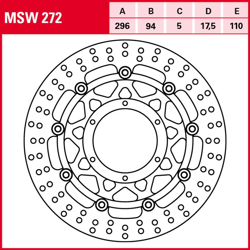 Disco de freno TRW MSW 272