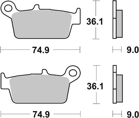 Pastilla de freno SBS P121-HM