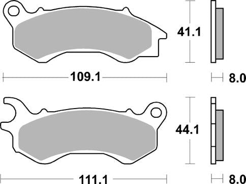 Pastilla de freno SBS P205-HM