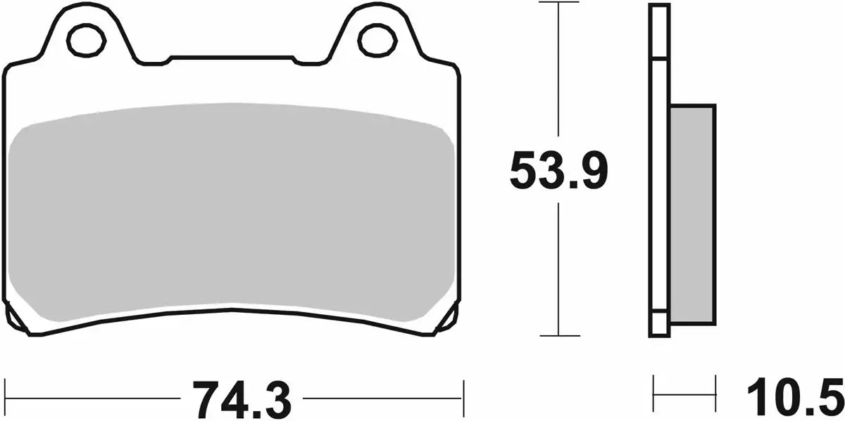Pastilla de freno SBS P590-DCC