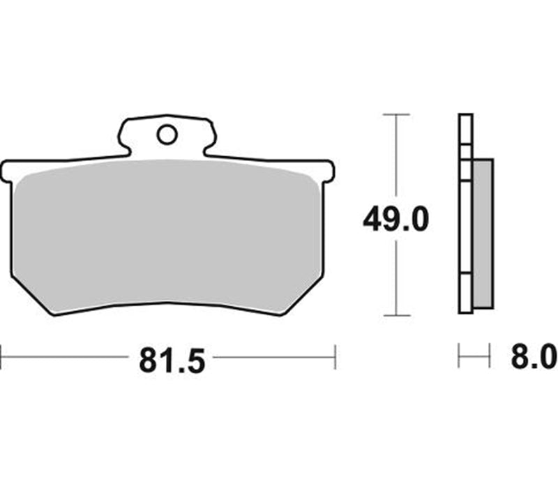 Pastilla de freno SBS P599-RQ