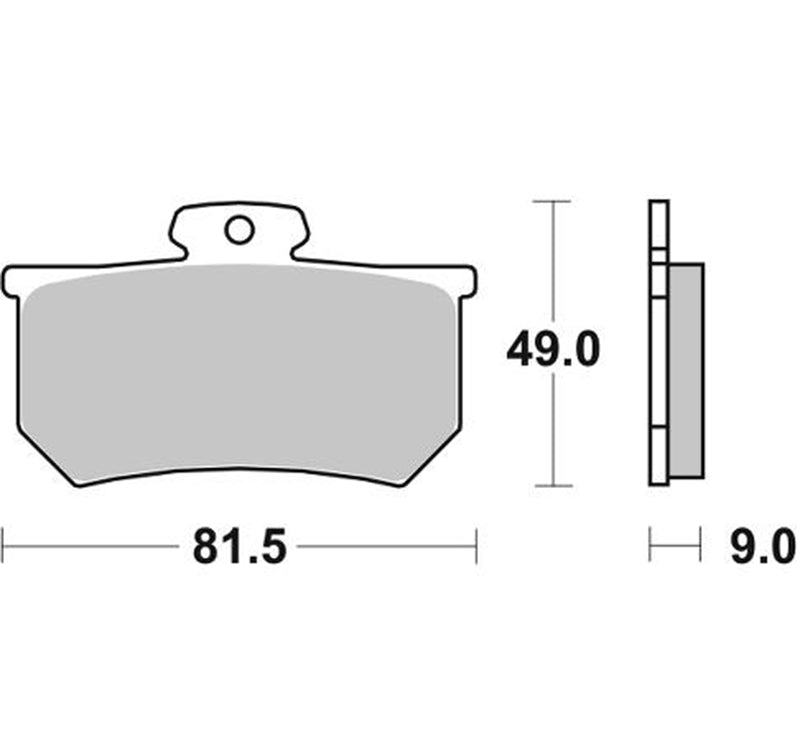 Pastilla de freno SBS P661-RS
