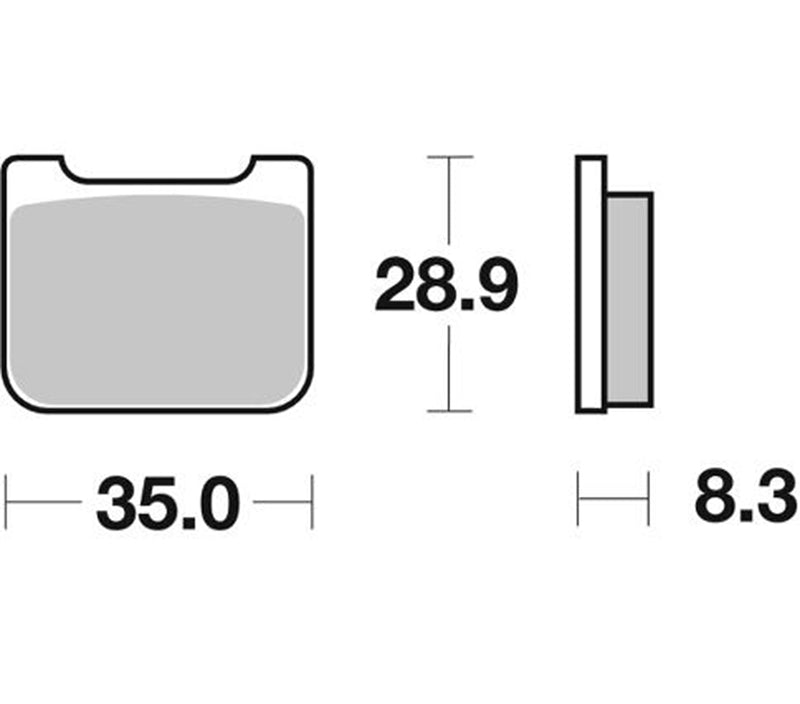 Pastilla de freno SBS P732-RQ