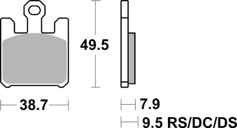 Pastilla de freno SBS P788-RST