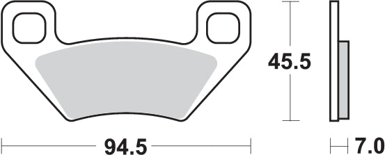 Pastilla de freno SBS P822-ATS
