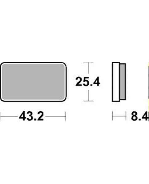 Pastilla de freno SBS P827-ATS