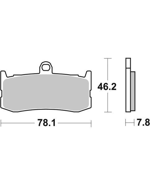 Pastilla de freno SBS P864-RST
