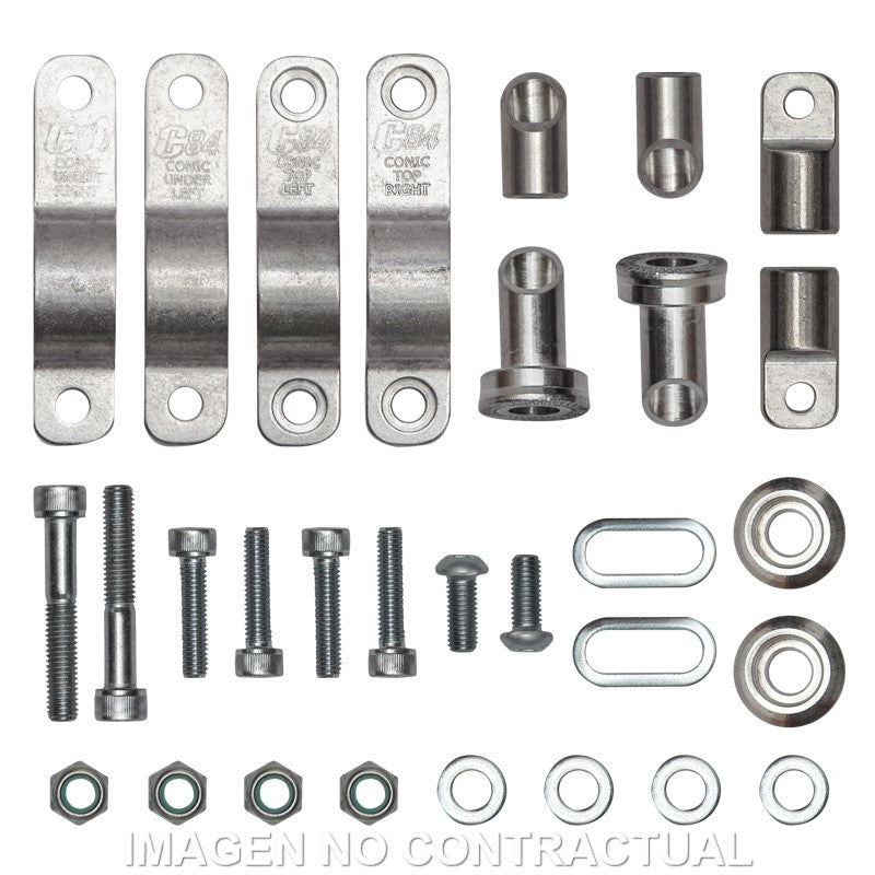 Kit montaje paramanos Circuit P4 para manillares de aluminio de D 22 mm