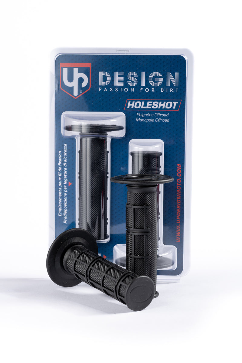 PUÑOS UP DESIGN HOLESHOT MX NEGRO 22/24 115MM