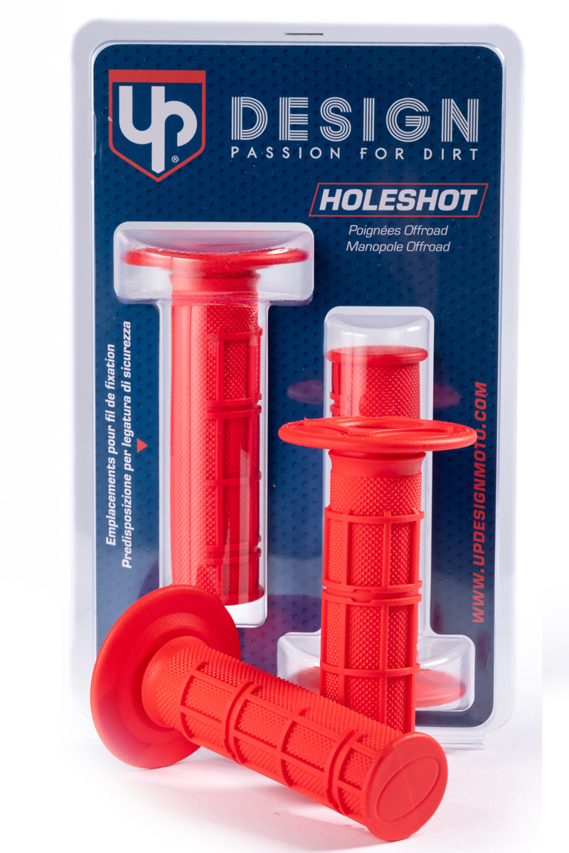PUÑOS UP DESIGN HOLESHOT MX ROJO 22/24 115MM