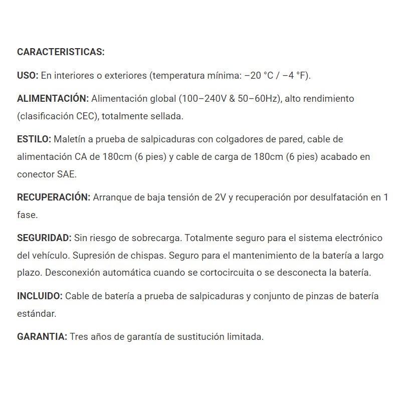 Cargador/Mantenedor de baterías Optimate 5 TM-220-4A
