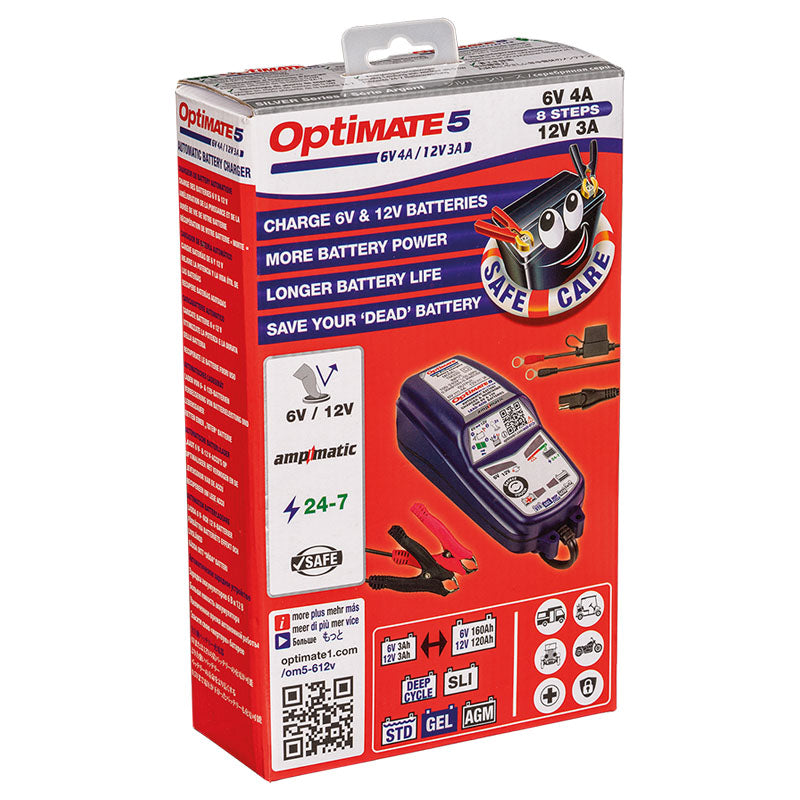 Cargador/Mantenedor de baterías Optimate 5 6V-12V TM320